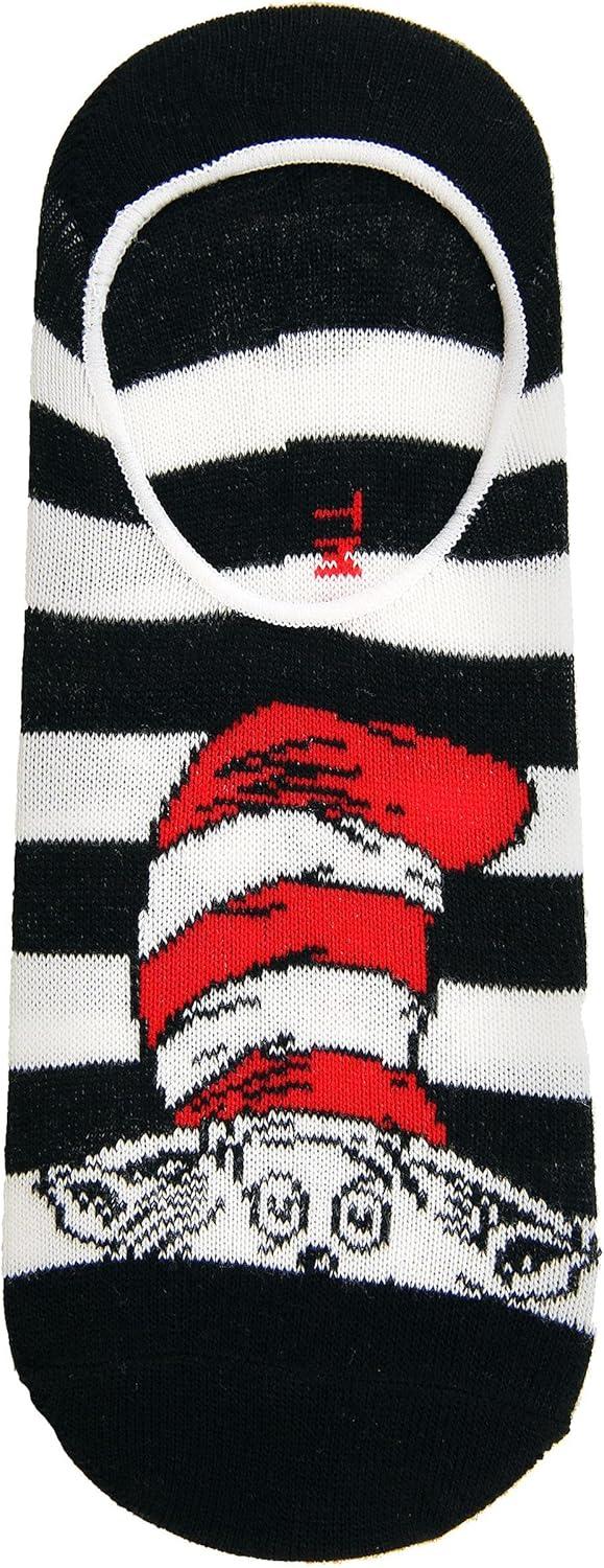 image:imageAdult Dr Seuss 5 Pair No Show Sock Set Knitted Graphic Socks Officially LicensedMulticolored