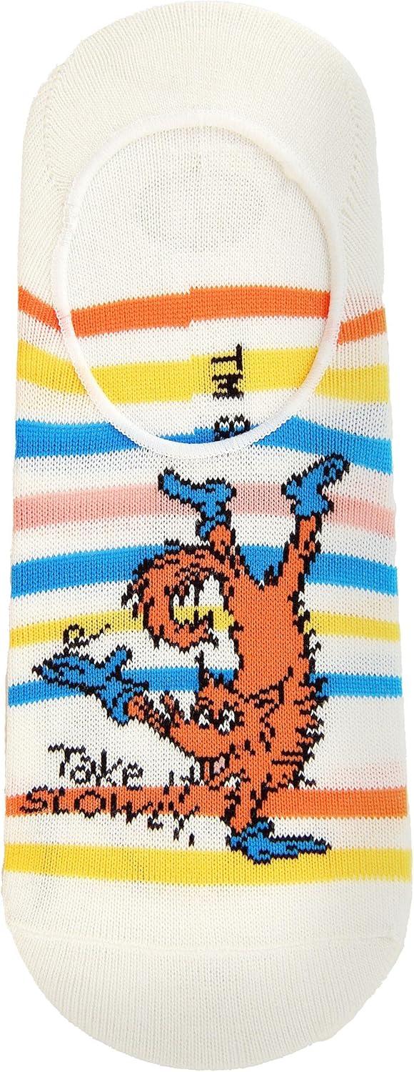 image:imageAdult Dr Seuss 5 Pair No Show Sock Set Knitted Graphic Socks Officially LicensedMulticolored