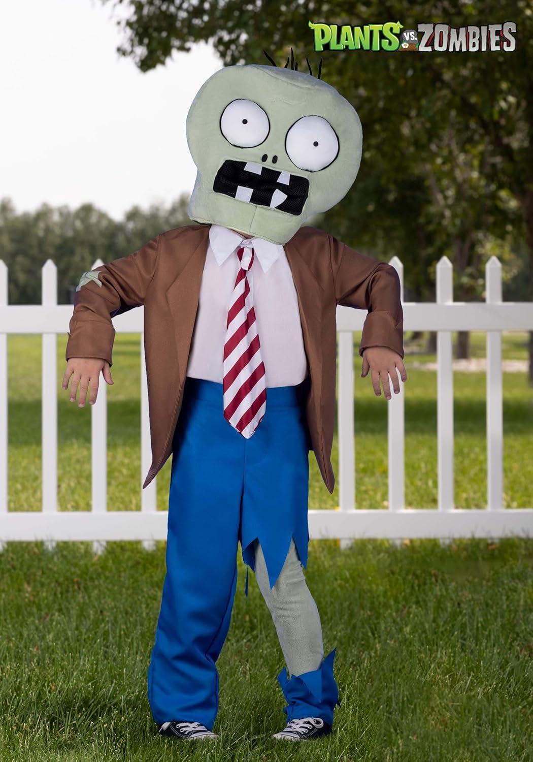 image:imageBoys Plants Vs Zombies Zombie Halloween Costume Kids Video Game Character Zombie Outfit for a Spooky Playful Look