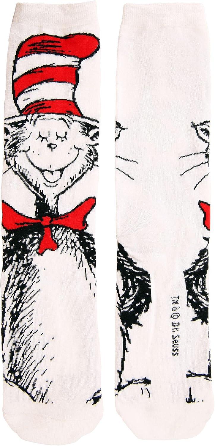 image:imageDr Seuss Characters Crew Sock Set for Adults 3 Pack AsstMulticolored