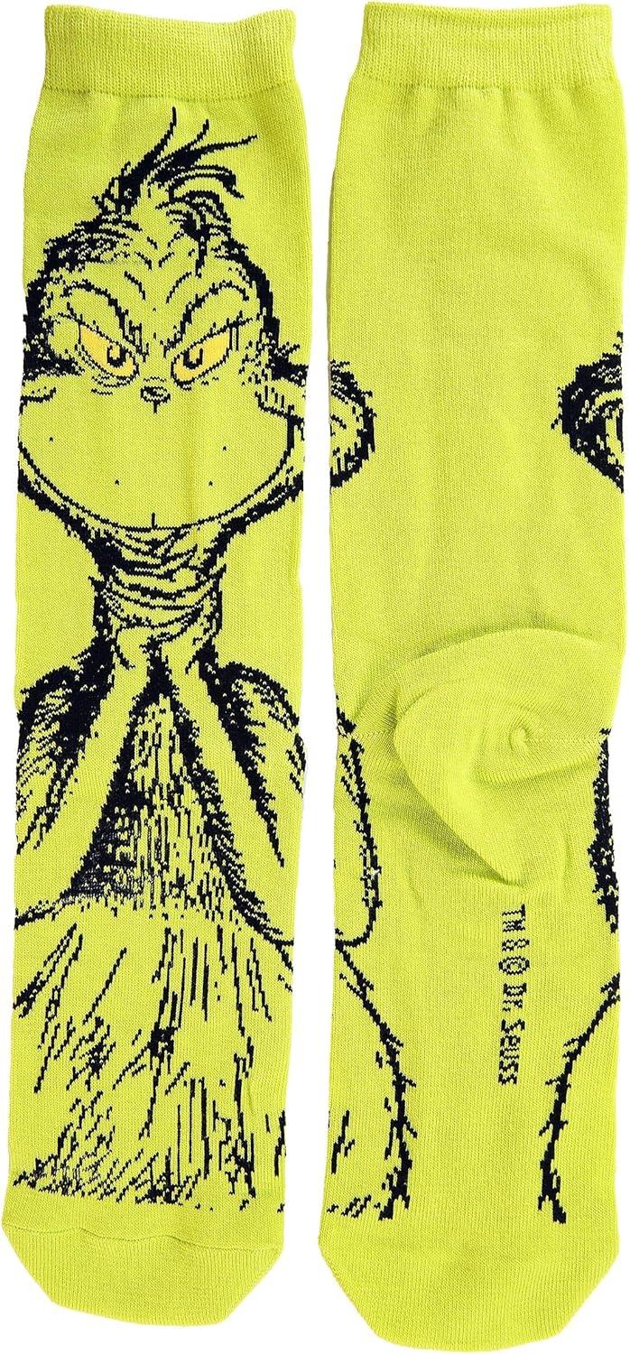 image:imageDr Seuss Characters Crew Sock Set for Adults 3 Pack AsstMulticolored