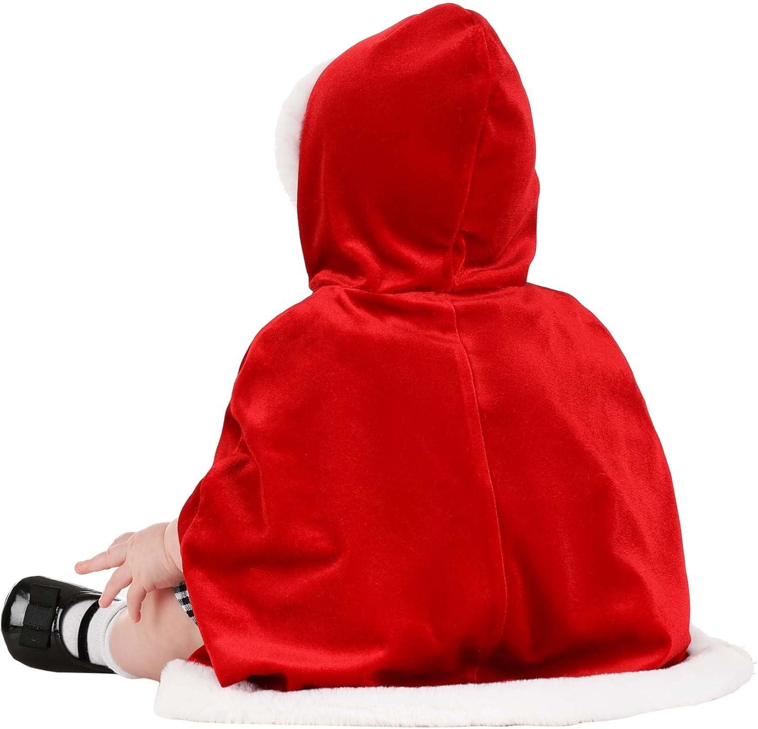 image:imageDr Seuss The Grinch Cindy Lou Who Christmas Costume for Infants Plaid Holiday Dress amp Skirt with Red Cape