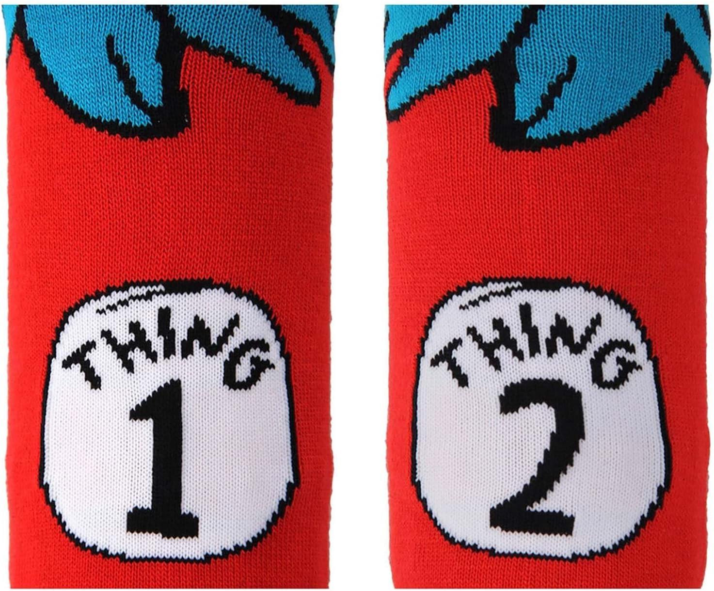 image:imageDr Seuss Thing 1 amp Thing 2 Costume Socks for Kids Dr Seuss Crazy Socks for Boys amp Girls Officially Licensed