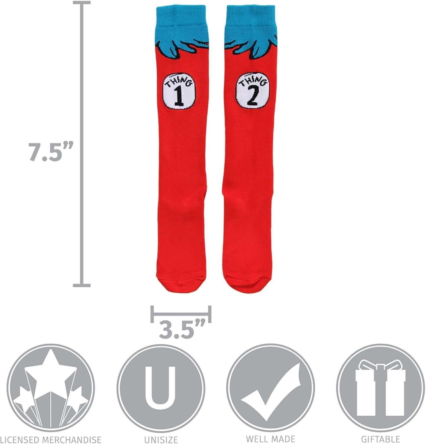 image:imageelope Dr Seuss Thing 1 amp 2 Adult Costume Socks