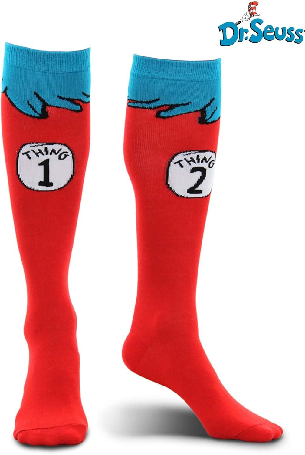image:imageelope Dr Seuss Thing 1 amp 2 Adult Costume Socks