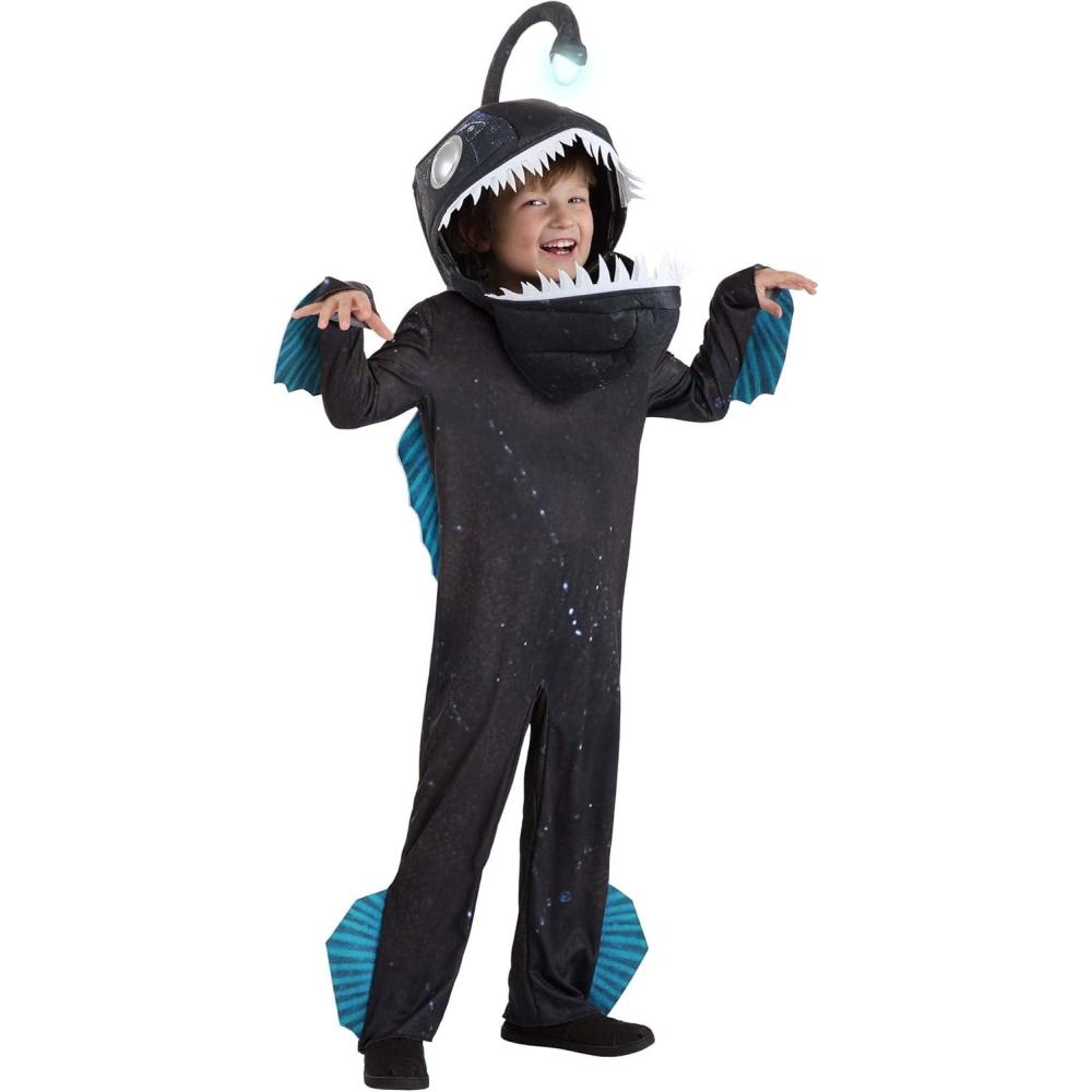 image:imageBigmouth Angler Fish Costume for Kids Light Up Angler Fish Halloween Costume