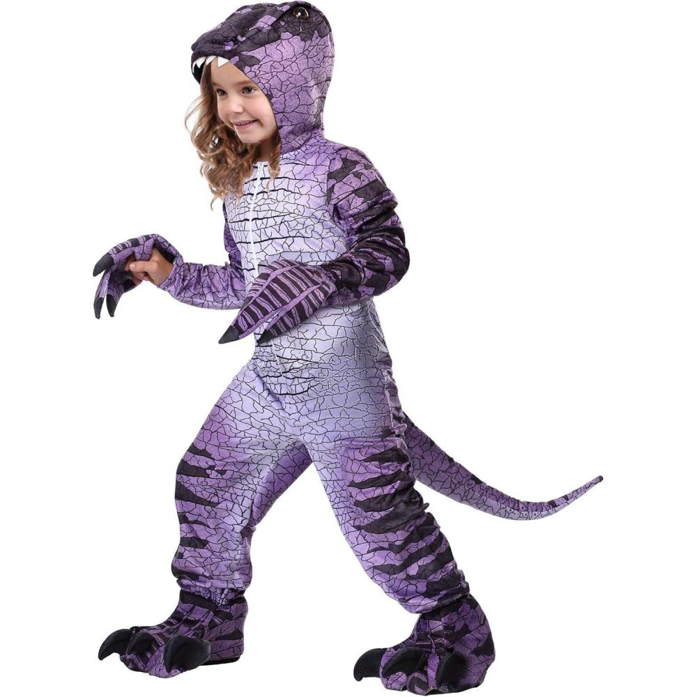 image:imageFun Costumes Realistic Stegosaurus Costume for Kids  Stegosaurus Dinosaur Jumpsuit for Boys  Child Jurassic Cosplay OutfitRavenous Raptor