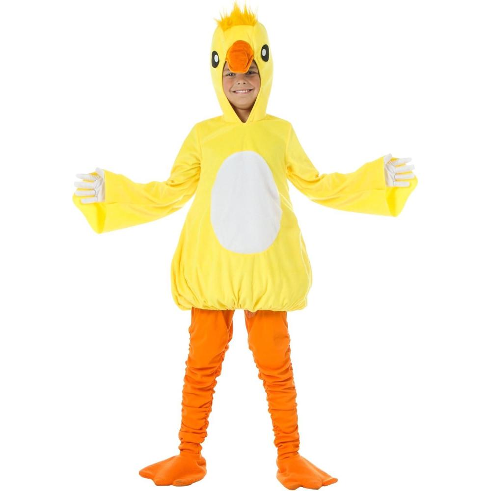 image:imageKids Yellow Duck Halloween Costume  Adorable Hooded Duck Tunic with Pants and Booties for DressUp and PlaytimeCostume