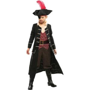 Boys Pirate Captain Halloween Costume | Kids Pirate Outfit with Jacket, Pants, Shirt & Vest, and more | Ideal for Dress-Up(Costume)