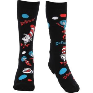 elope The Cat In The Hat Pattern Kids’ Socks – Knit in Graphics with Soft Acrylic Blend(Multi-colored)