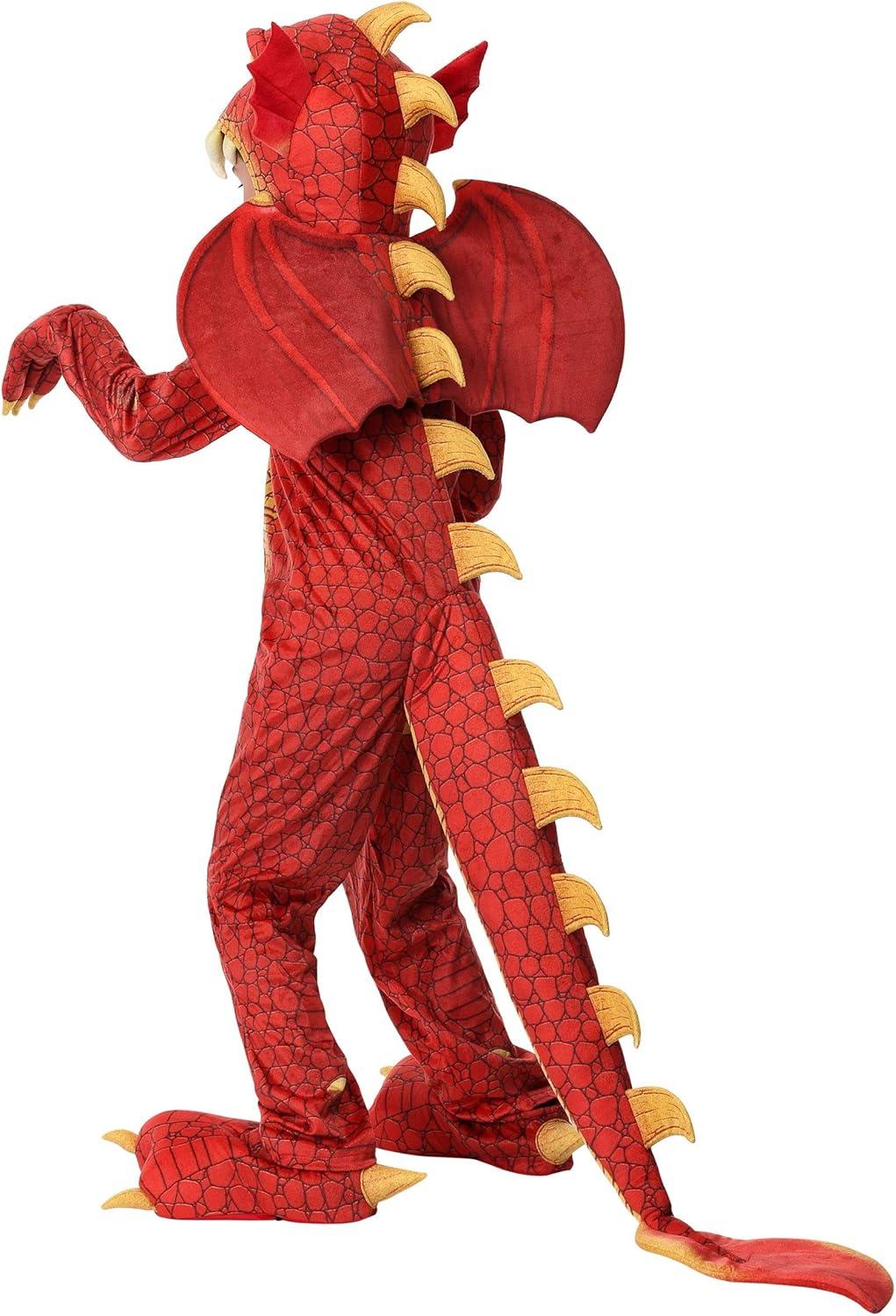 image:imageChild Red Dragon Costume Dragon Onesie Jumpsuit for Kids