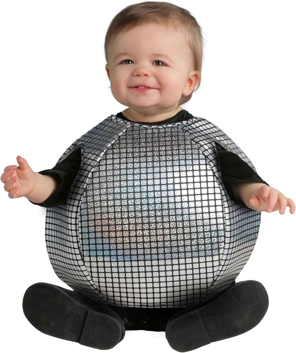 image:imageDisco Ball Baby Costume Shiny Metallic Infant Outfit