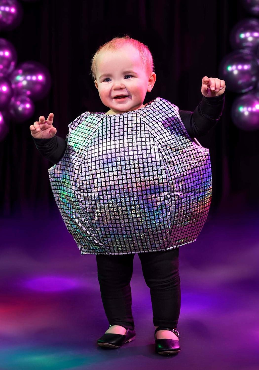 image:imageDisco Ball Baby Costume Shiny Metallic Infant Outfit