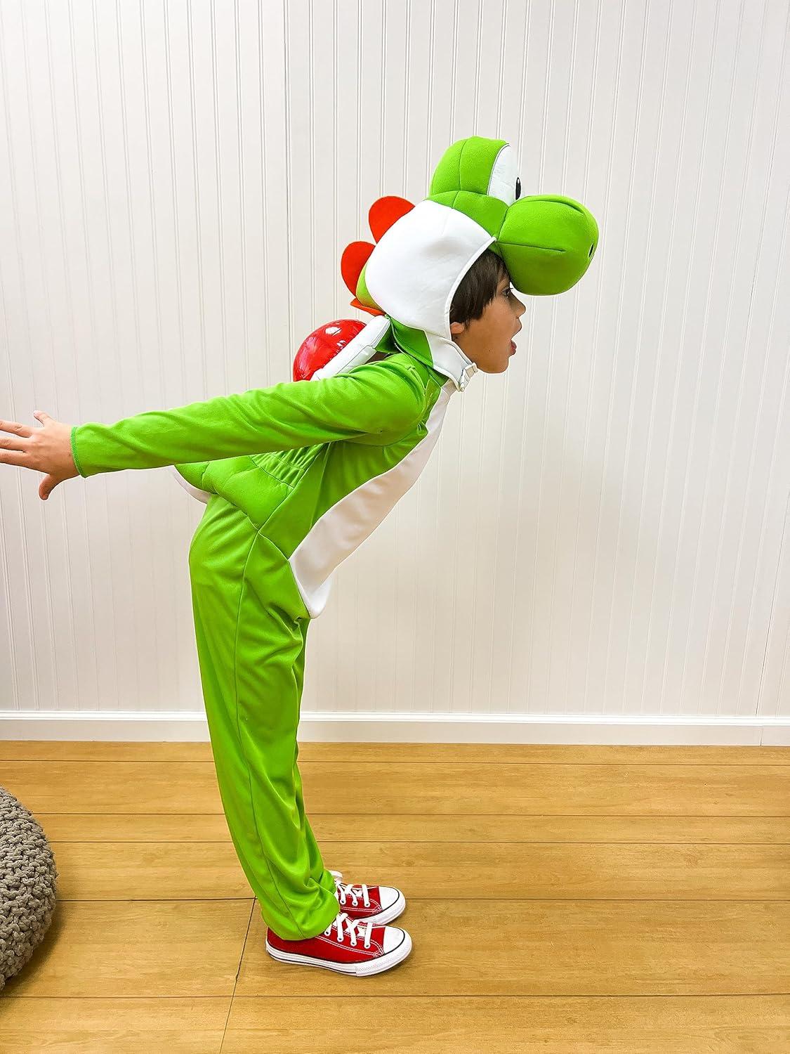 image:imageDisguise Boys Yoshi Costume Official Super Mario Bros Deluxe Kids Costume With HeadpieceYoshi