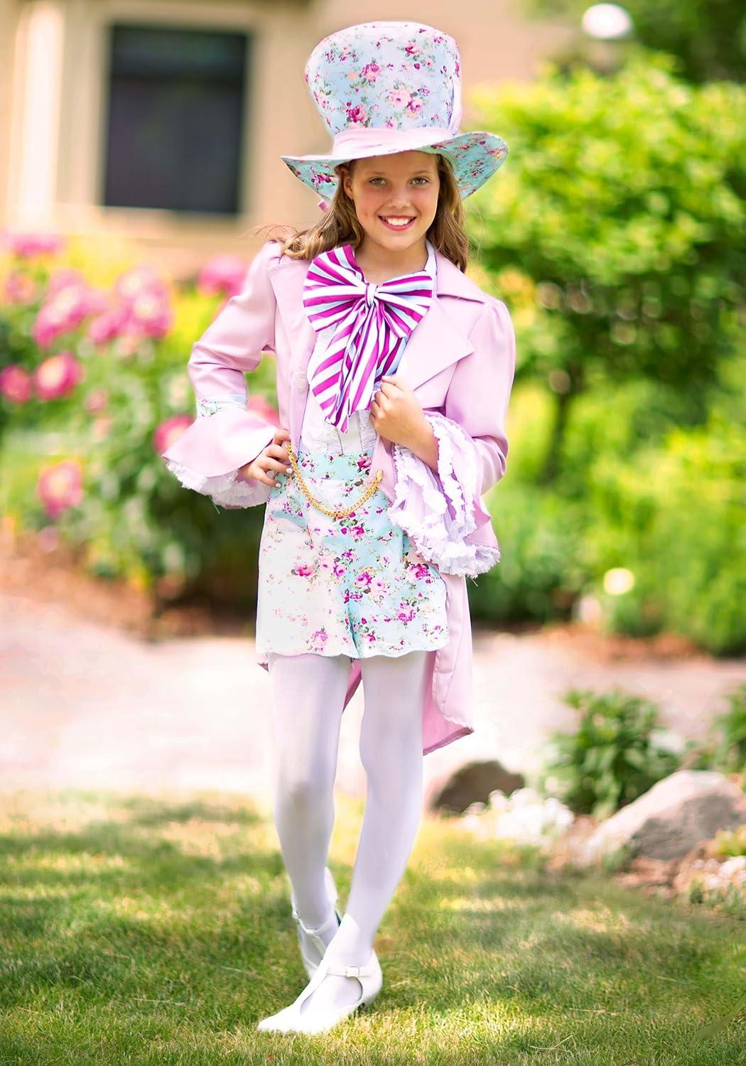 image:imageFun Costumes Girls Mad Hatter Halloween Costume Kids Wonderland Tea Party Complete Outfit for Themed Parties and CosplayCostume