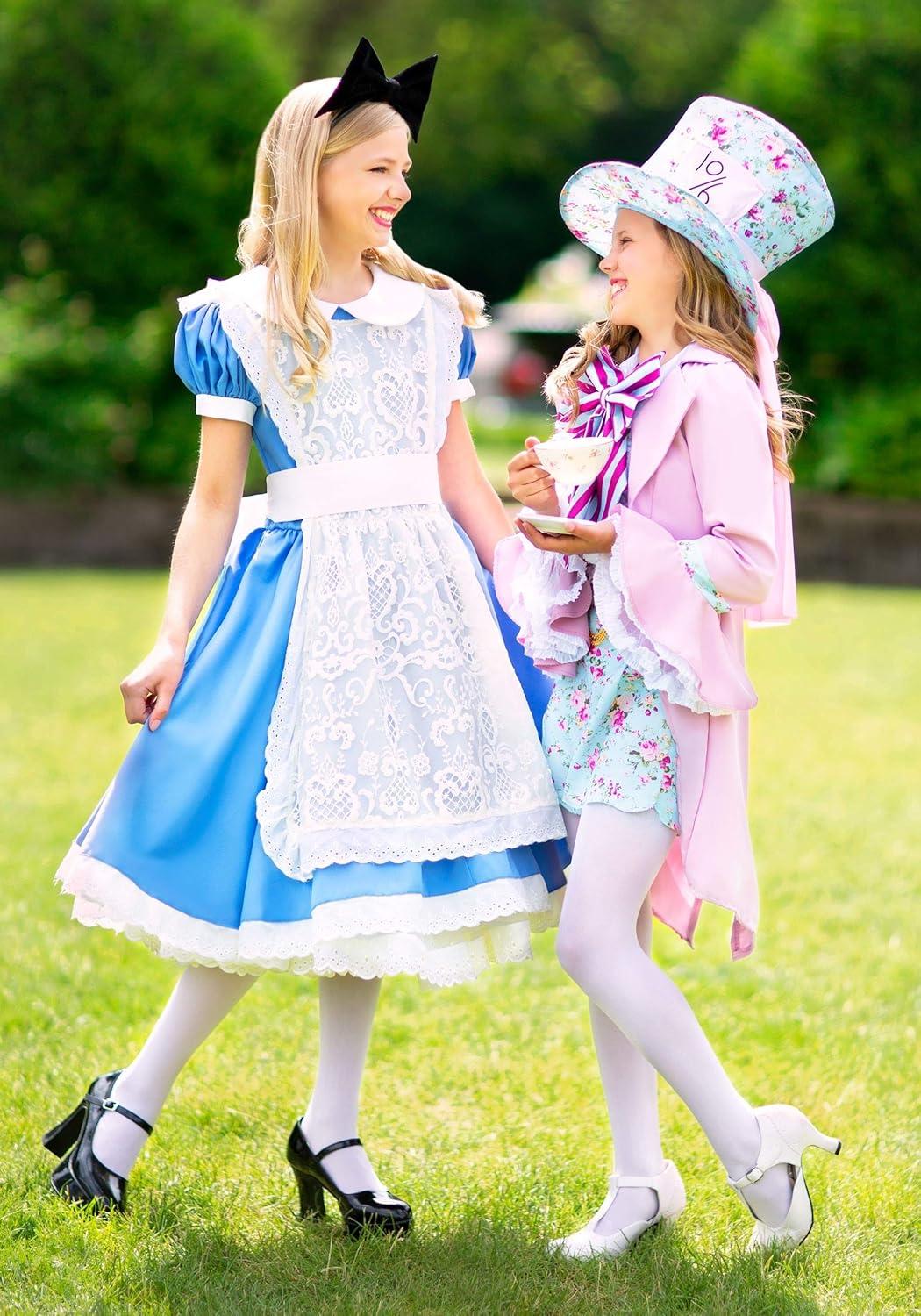 image:imageFun Costumes Girls Mad Hatter Halloween Costume Kids Wonderland Tea Party Complete Outfit for Themed Parties and CosplayCostume