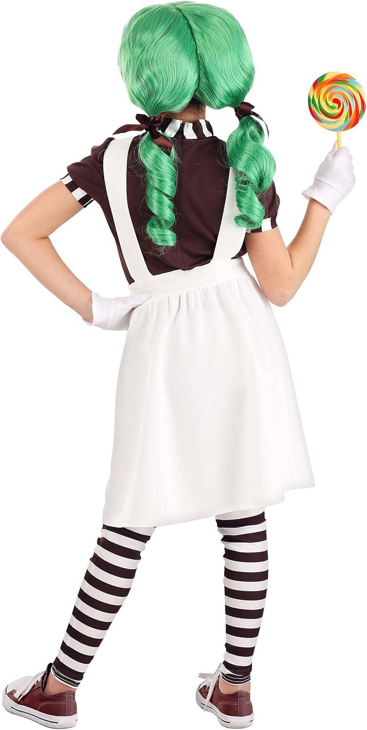 image:imageGirls Willy Wonka Oompa Loompa Costume Dress for Kids