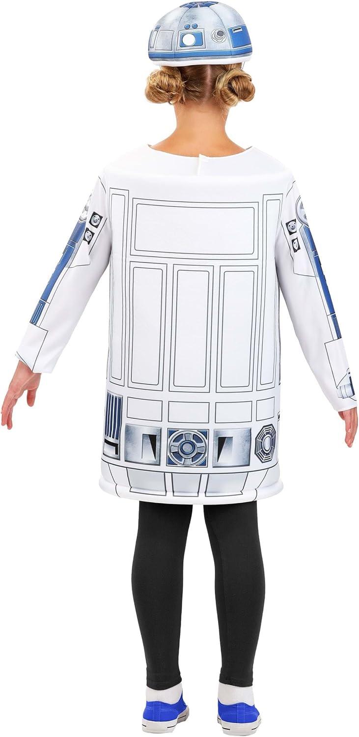 image:imageJazwares Kids R2D2 Costume Official Star Wars Astromech Droid Outfit wPrinted Tunic amp Matching CapMedium