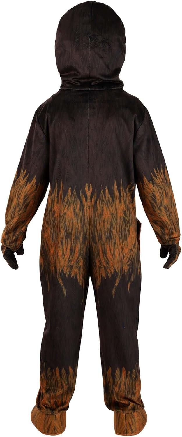 image:imageKids Deluxe Star Wars Chewbacca Costume Wookiee Hooded Jumpsuit Attached Gloves Shoe Covers Bandolier