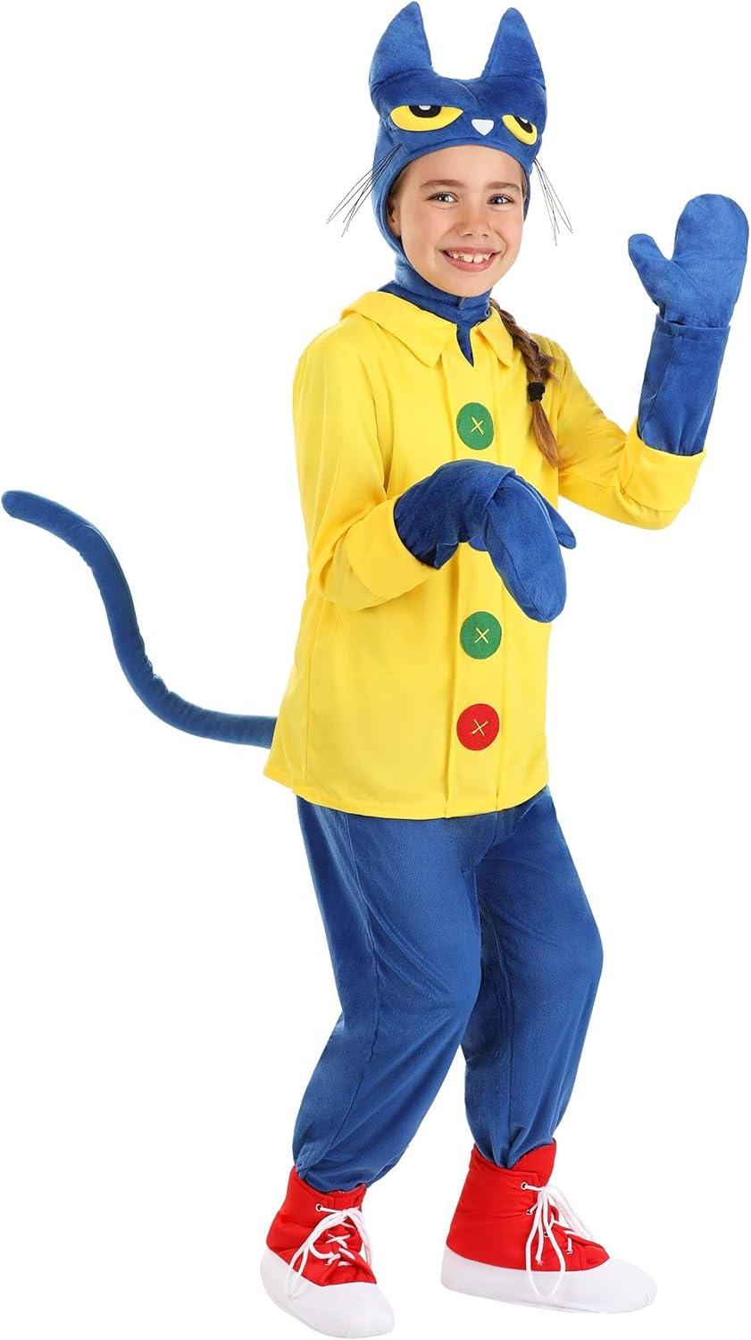 image:imagePete the Cat Kids Cat Costume Unisex Cute Blue Animal Halloween Outfit