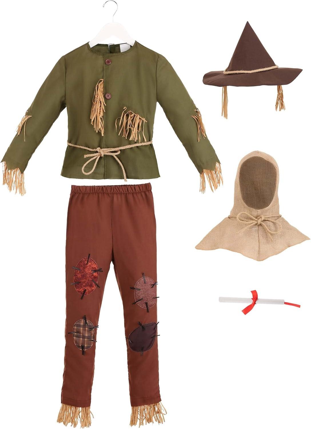 image:imageWizard of Oz Scarecrow Kids CostumeBundle W Makeup Kit