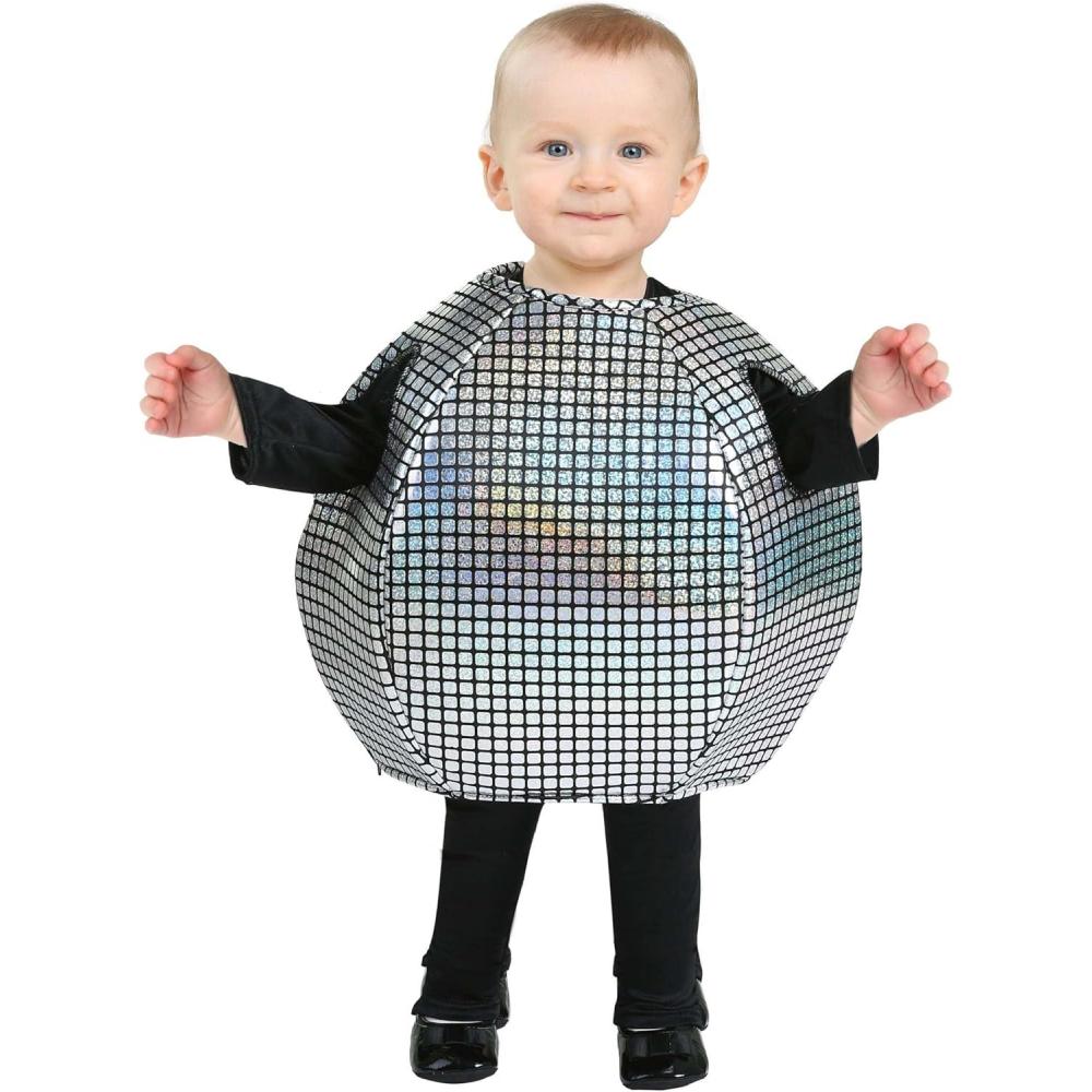 image:imageDisco Ball Baby Costume Shiny Metallic Infant Outfit