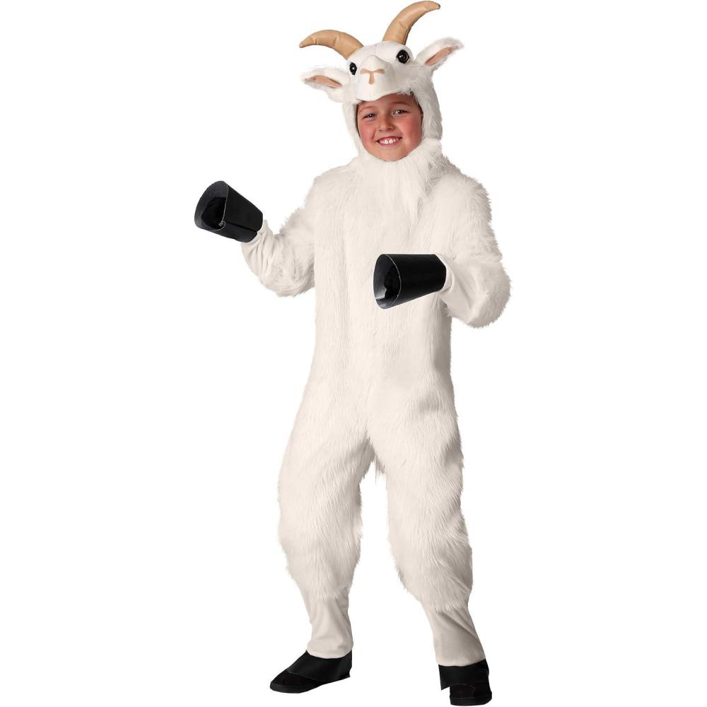 image:imageKids Goat Halloween Costume  Child Goat Jumpsuit Outfit for DressUp Halloween Parties and Themed Events