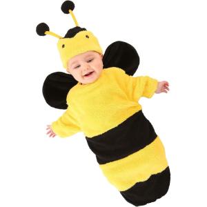 Bumble Bee Infant Costume – Plush Bunting & Hat Set
