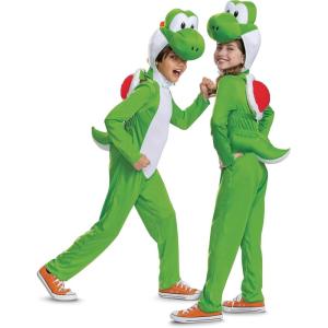 Disguise Boys Yoshi Costume, Official Super Mario Bros Deluxe Kids Costume With Headpiece(Yoshi)