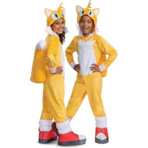 Disguise Kid’s Sonic 2 Tails Costume – Child Miles Tails Prower Cosplay Outfit – Boys & Girls Video Game Character Costume(Random)