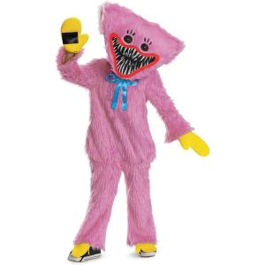 Disguise Kissy Missy Deluxe Costume, Officially Licensed Huggy Wuggy Halloween Outfit