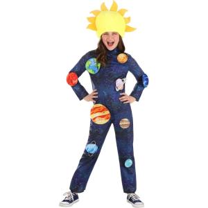 Fun Costumes Kids Little Astronomer’s Dream Halloween Costume | Child’s Galaxy Solar System Costume for Themed Parties