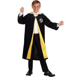 Harry Potter Kids Hogwarts House Robe Costumes – Child Gryffindor, Slytherin, Ravenclaw & Hufflepuff Robes(Hufflepuff)