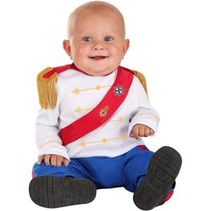 Infant Prince Halloween Costume | Baby Royal Outfit with Jacket, Attached Sash, & Pants for Themed Events & Celebrations
