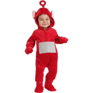 Infant/Toddler Teletubbies Po Costume with Hooded Jumpsuit, Mitts, and Shoe Covers | Cute Baby Halloween Outfit