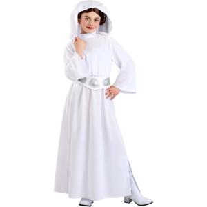 Jazwares Girl’s Premium Princess Leia Costume – Officially Licensed Classic Star Wars Cosplay Outfit(Large)