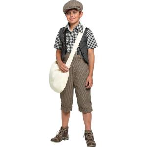 Kid’s 20s Newsie Costume: Dress Your Boy in Classic Newsboy Outfit – Perfect for Plays, Parties, and Playtime