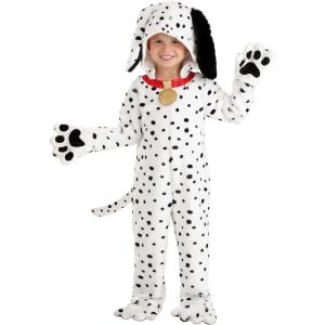 Toddler Plush Dalmatian Puppy Costume; Dalmatian Jumpsuit Outfit Toddlers, Boys, Girls