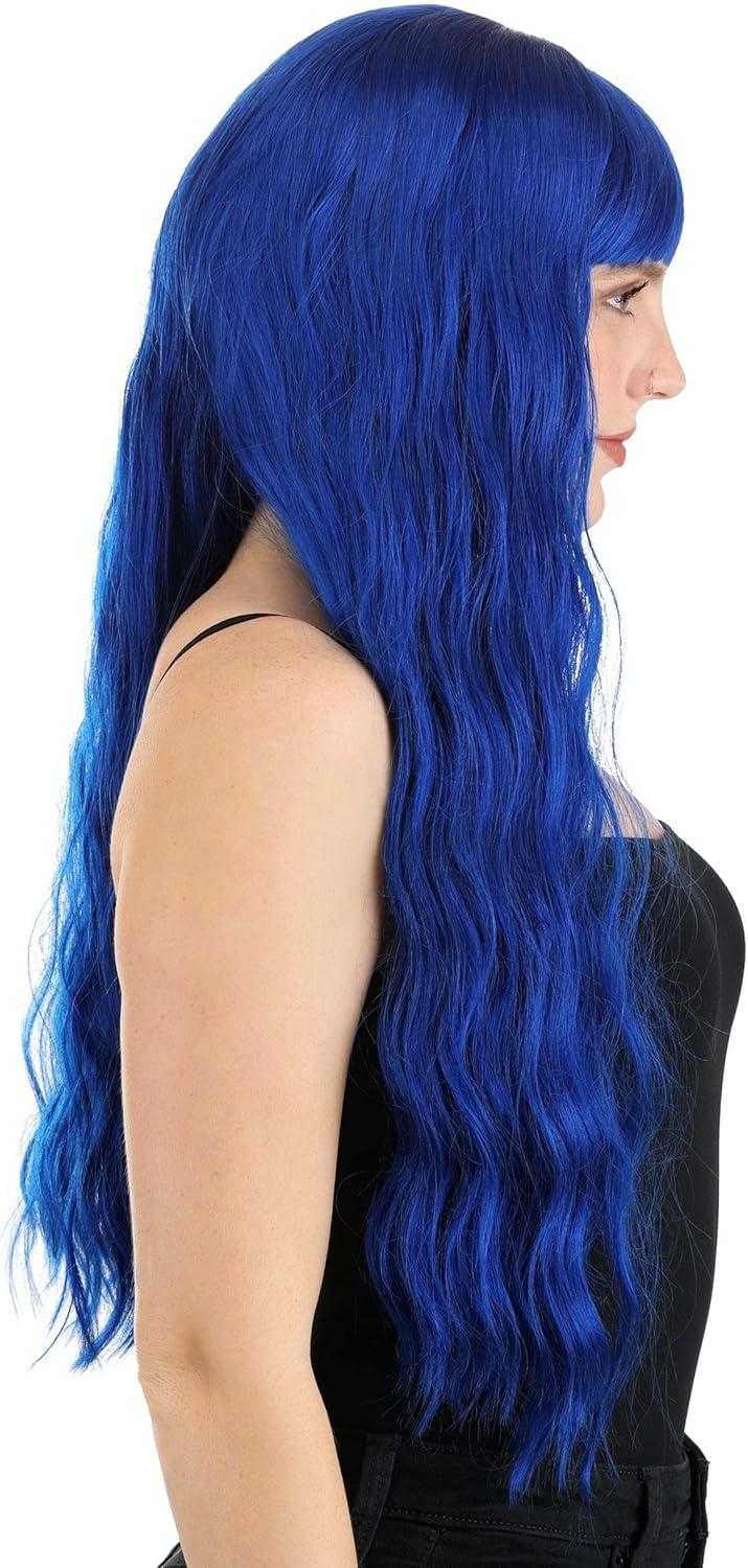 image:imageFun Costumes Royal Blue Full Wavy Womens Wig StandardStandard