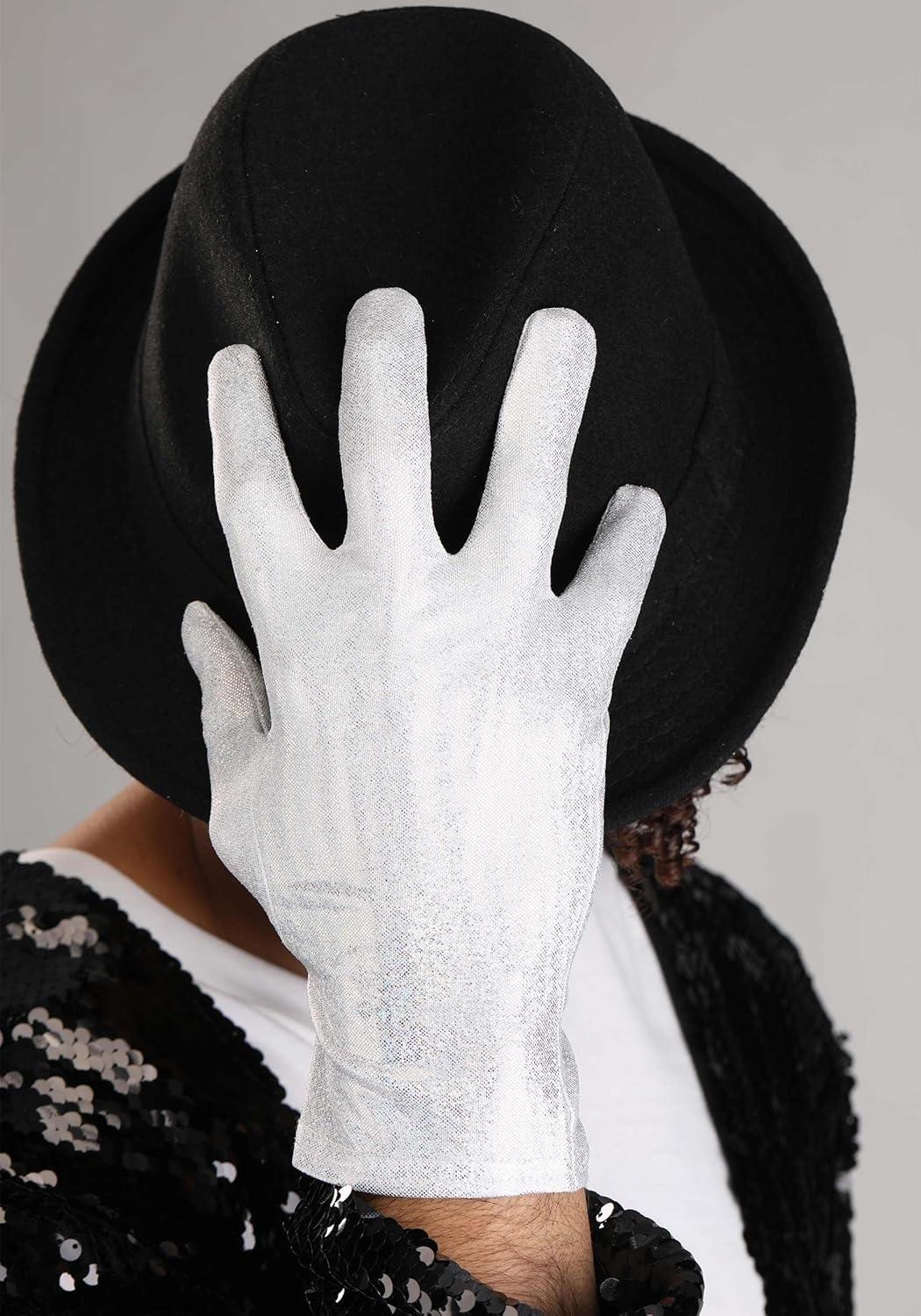 image:imageAdult Michael Jackson Moonwalk Costume Mens King of Pop Billie Jean Outfit Black Jacket Pants Hat 1 White Glove