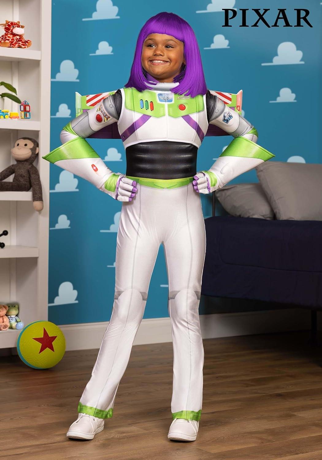 image:imageAuthentic Disney Pixar Buzz Lightyear Girls Costume Kids Jumpsuit Space Ranger Outfit