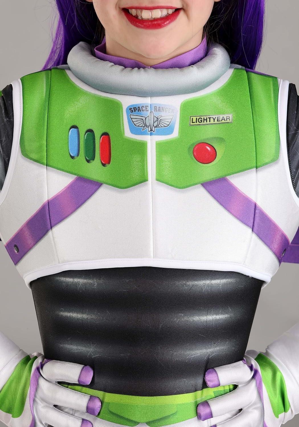 image:imageAuthentic Disney Pixar Buzz Lightyear Girls Costume Kids Jumpsuit Space Ranger Outfit