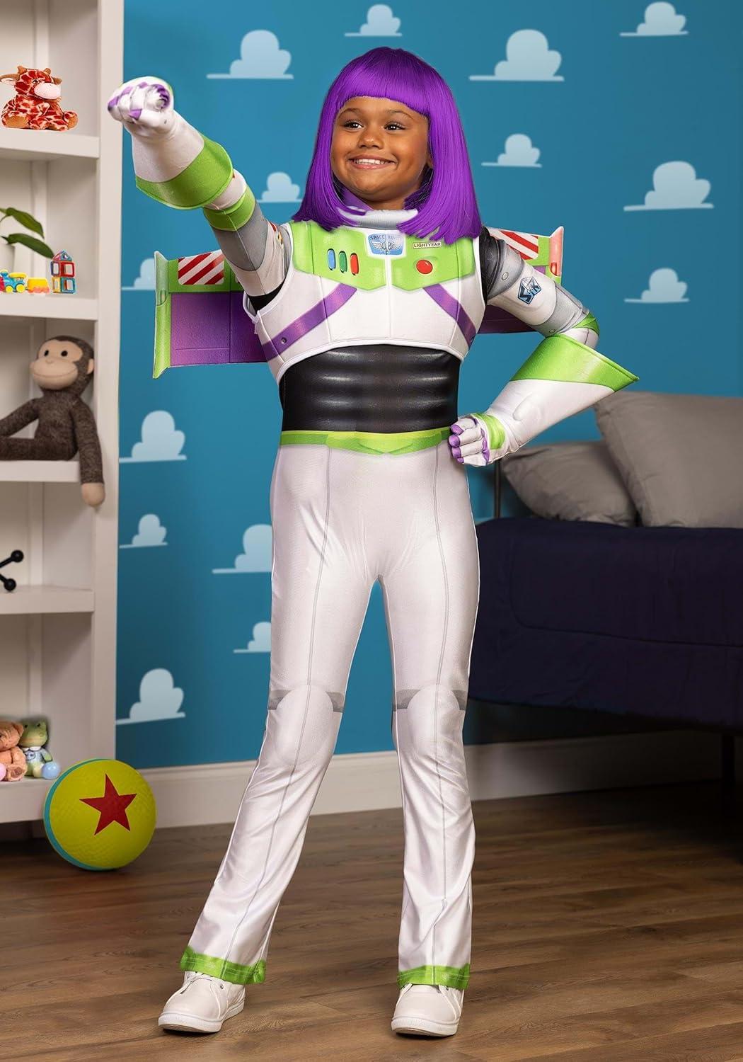 image:imageAuthentic Disney Pixar Buzz Lightyear Girls Costume Kids Jumpsuit Space Ranger Outfit