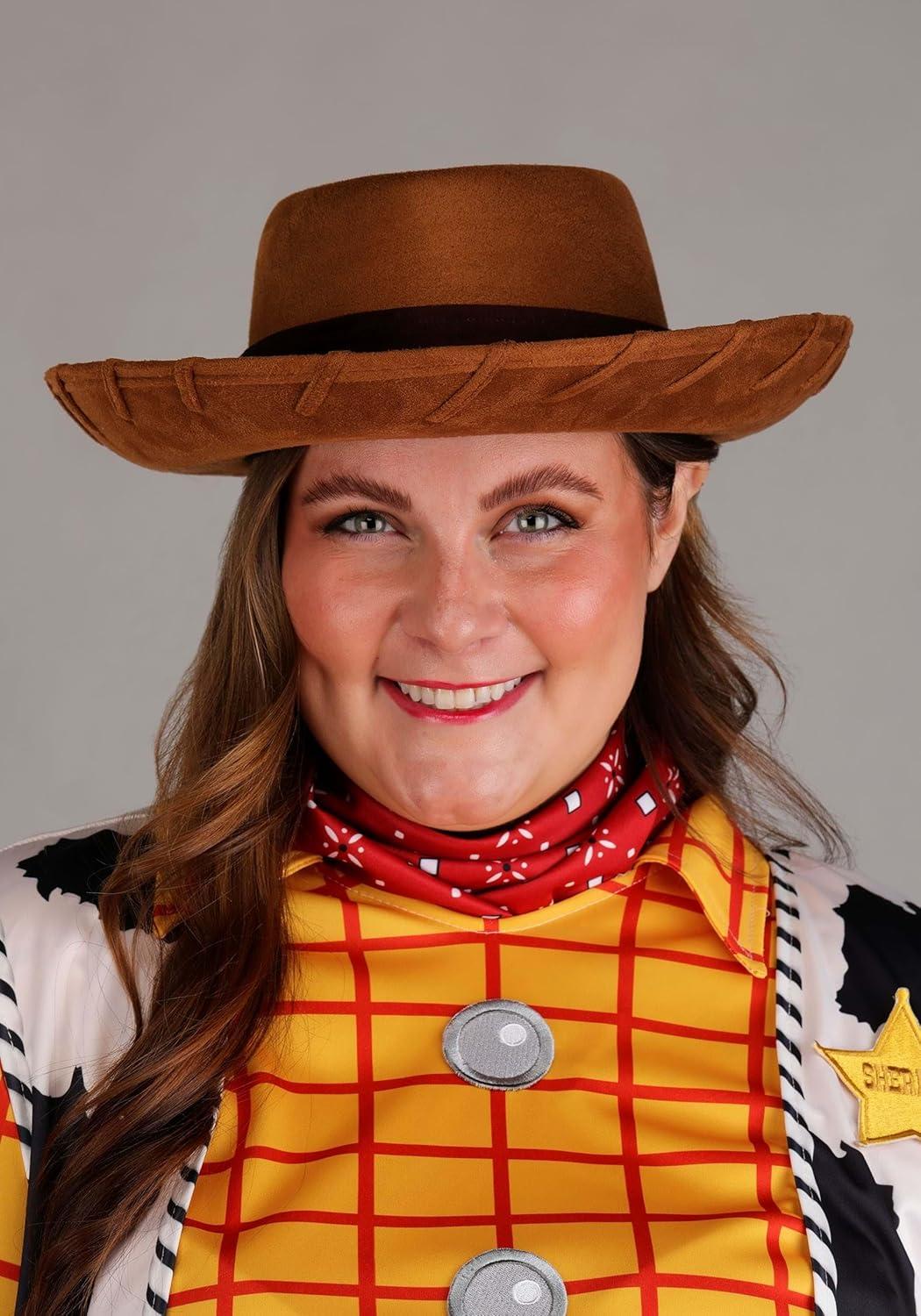 image:imageDisney Pixar Plus Size Toy Story Woody Costume for Women Sheriff Outfit amp Accessories Officially Licensed