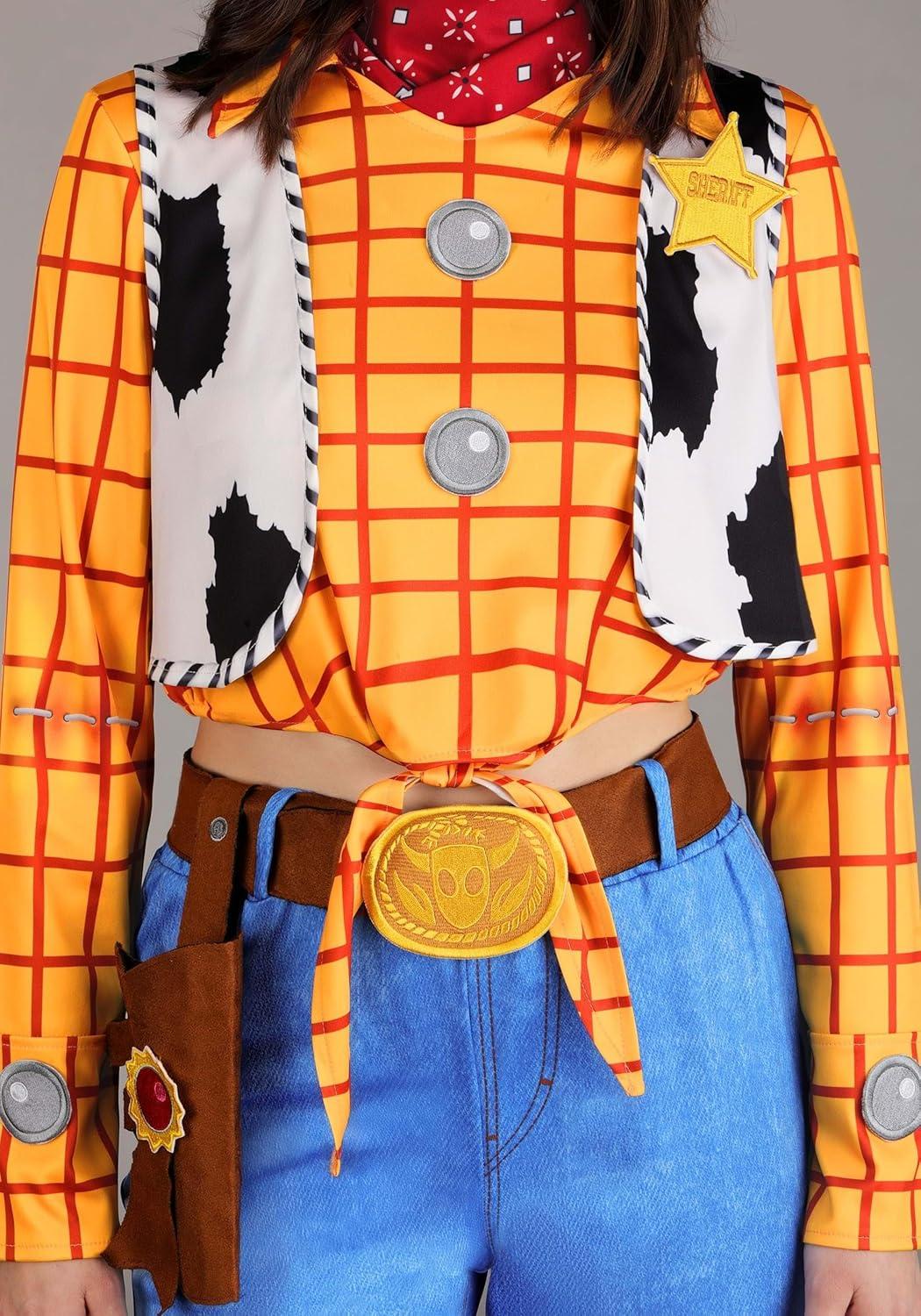 image:imageDisney Pixar Plus Size Toy Story Woody Costume for Women Sheriff Outfit amp Accessories Officially Licensed