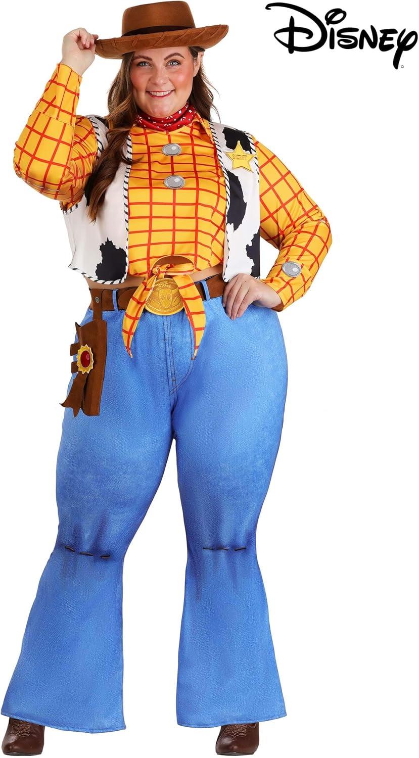 image:imageDisney Pixar Plus Size Toy Story Woody Costume for Women Sheriff Outfit amp Accessories Officially Licensed