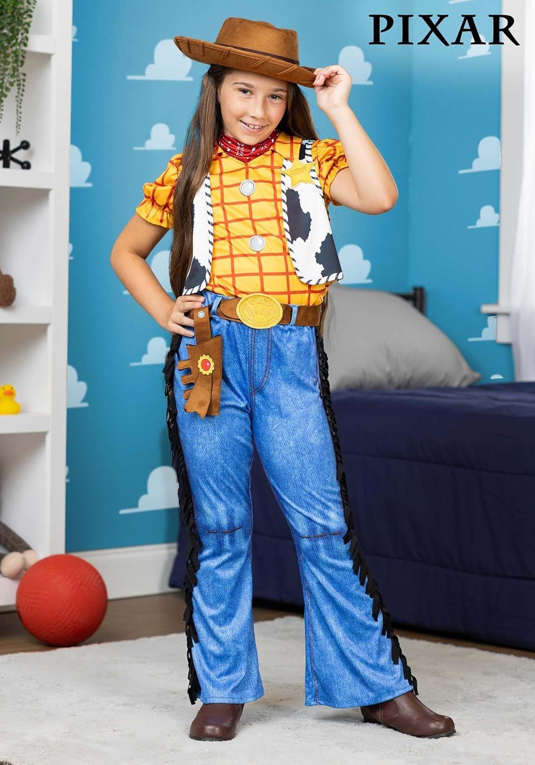 image:imageDisney Toy Story Woody Costume for Girls with Hat Belt Holster Scarf amp Sheriff Badge Officially Licensed