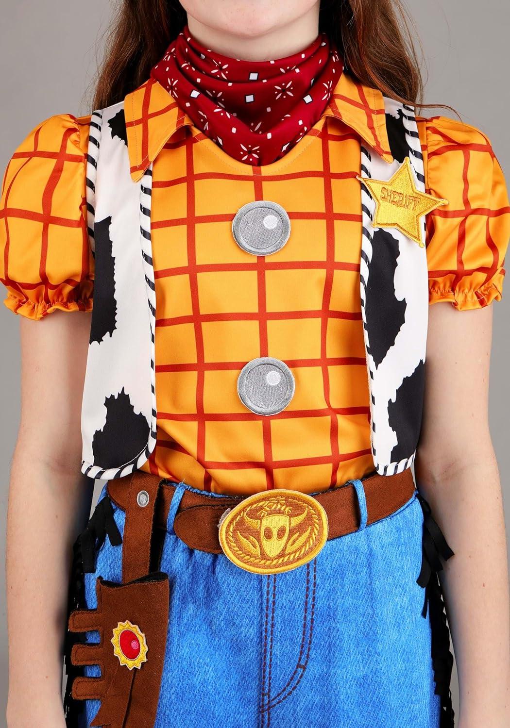 image:imageDisney Toy Story Woody Costume for Girls with Hat Belt Holster Scarf amp Sheriff Badge Officially Licensed