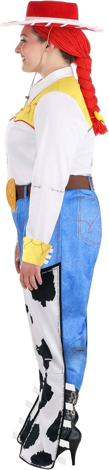 image:imageDisneys Toy Story Jessie Costume for Adults Plus Size Two Piece Patterned Cowgirl Halloween Costume With Hat