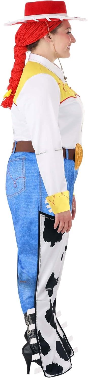 image:imageDisneys Toy Story Jessie Costume for Adults Plus Size Two Piece Patterned Cowgirl Halloween Costume With Hat